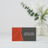 Eleganter Web Designer Graue und rote Visitenkarte (Stehend Vorderseite)