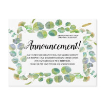 Eleganter Wechsel des Plans für Hochzeiten stornie