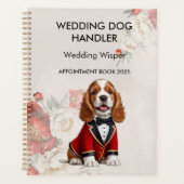 Eleganter Wedding Dog Handler Trainer mit QR-Code Planer (Vorderseite)