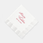 Eleganter Wedding Empfang Serviette (Ecke)