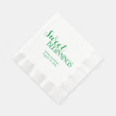 Eleganter Wedding Empfang Serviette (Ecke)