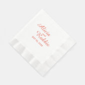 Eleganter Wedding Empfang Serviette (Ecke)