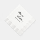 Eleganter Wedding Empfang Serviette (Ecke)