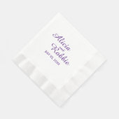 Eleganter Wedding Empfang Serviette (Ecke)