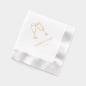 Eleganter Wedding Empfang Servietten Mit Folie (Links)