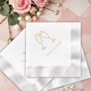 Eleganter Wedding Empfang Servietten Mit Folie