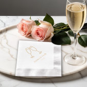 Eleganter Wedding Empfang Servietten Mit Folie