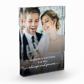 Eleganter Wedding Foto Block (Links)
