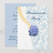 Eleganter Wedding Gown Junggeselinnen-Abschied Ein Einladung (Vorne/Hinten)