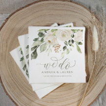 Eleganter Wedding Green Foliage Cocktail Weiß