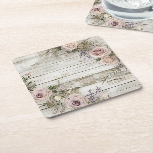 Eleganter Wedding Paper Untersetzer (angewinkelt)