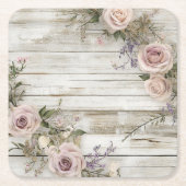 Eleganter Wedding Paper Untersetzer (Vorderseite)