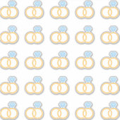 Eleganter Wedding Ring Kiss Cut Sticker (Vorderseite)