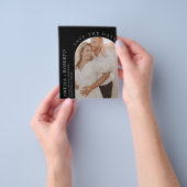 Eleganter Wedding Save the Date Foto Card Flyer (Gruppe)