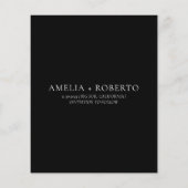 Eleganter Wedding Save the Date Foto Card Flyer (Hinten)