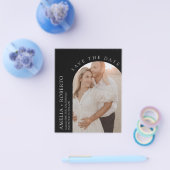 Eleganter Wedding Save the Date Foto Card Flyer (Einzeln)
