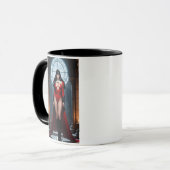 Eleganter weiblicher Vampir Tasse (Vorderseite Links)