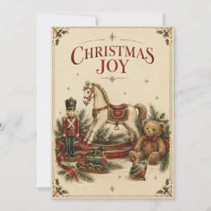 Eleganter Weihnachten im Vintage-Stil, Antiker Spi Karte