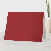 Eleganter Weihnachts-Foto Karte (Rückseite)