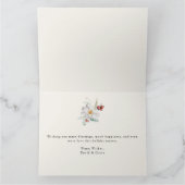 Eleganter Weihnachts-Foto Karte (Innenseite)