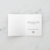 Eleganter Weihnachts-Grüße Feiertagskarte (Innenseite)