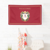 Eleganter Weihnachts-Monogramm-Brief Banner (Insitu)