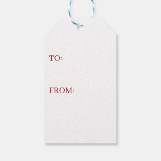 Eleganter Weihnachts-Monogramm-Brief Geschenkanhänger (Rückseite)