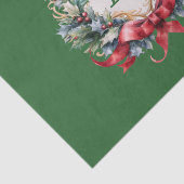 Eleganter Weihnachts-Monogramm-Brief Seidenpapier (Ausschnitt)