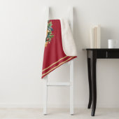 Eleganter Weihnachts-Monogramm-Brief Sherpadecke (Beispiel)