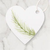 Eleganter Weihnachts-Urlaub in Florals Geschenkanhänger (Rückseite)