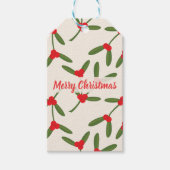 Eleganter Weihnachts Winter Berries Urlaub Geschenkanhänger (Vorderseite)