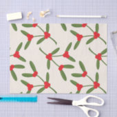 Eleganter Weihnachts Winter Berries Urlaub Seidenpapier (Handwerk)