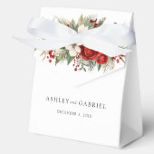 Eleganter Weihnachts Winter Floral Geschenkschachtel (Vorderseite)