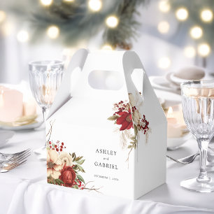 Eleganter Weihnachts Winter Floral Geschenkschachtel