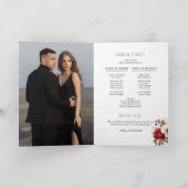 Eleganter Weihnachts Winter Floral Programm (Innenseite)