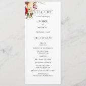 Eleganter Weihnachts Winter Floral Programm (Vorderseite)