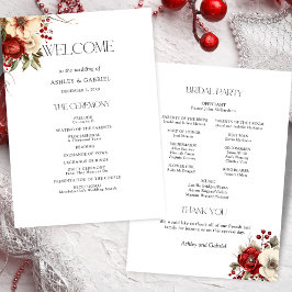 Eleganter Weihnachts Winter Floral Programm