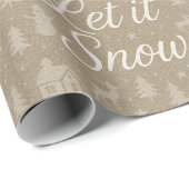 Eleganter Weihnachts-Winterlandschaft Gemütlicher  Geschenkpapier (Rolleneckpunkt)