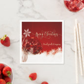 Eleganter Weihnachtsball Serviette (Beispiel)