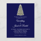 Eleganter Weihnachtsbaum Blue Budget Hochzeit Einl (Vorderseite)