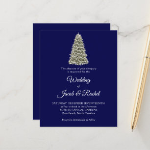 Eleganter Weihnachtsbaum Blue Budget Hochzeit Einl