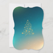 Eleganter Weihnachtsbaum , Bow Weihnachtsfest Part Einladung (Rückseite)