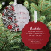 Eleganter Weihnachtsbaum Business-Urlaub Ornament Karte