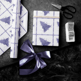 Eleganter Weihnachtsbaum | Charming Lavender Lila Geschenkpapier