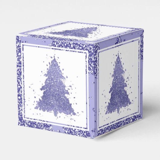 Eleganter Weihnachtsbaum | Charming Lavender Lila Geschenkschachtel (Vorderseite)