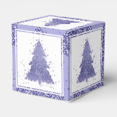 Eleganter Weihnachtsbaum | Charming Lavender Lila Geschenkschachtel (Rückseite)
