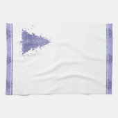 Eleganter Weihnachtsbaum | Charming Lavender Lila Geschirrtuch (Horizontal)