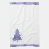 Eleganter Weihnachtsbaum | Charming Lavender Lila Geschirrtuch (Vertikal)