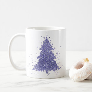 Eleganter Weihnachtsbaum Charming Lavender Lila Kaffeetasse