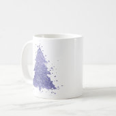 Eleganter Weihnachtsbaum | Charming Lavender Lila Kaffeetasse (Vorderseite Links)